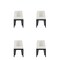 Manhattan Comfort Gansevoort Faux Leather Dining Chair in Cream - Set of 4 2-DC051-CR - alternate 1